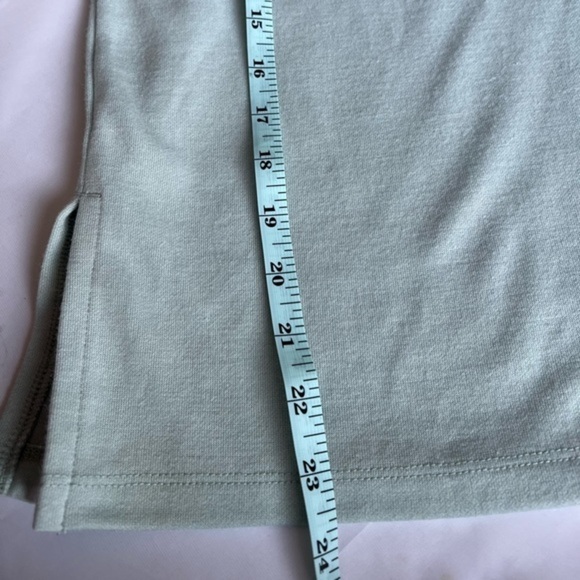 Ann Taylor Petite Cowl Neck Turtleneck Tunic Sweatshirt Sweater, Mint Green, XSP - Picture 10 of 11